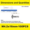 #8 x 5/8" Sheet Metal Self-Tapping Screws 410 Stainless Steel
