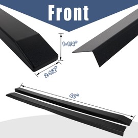 RV Slide Out Ski Set RV Floor Saver Solution, Corner Edge Protector Tracks, Prevent Sticking & Catching for RV Camper, 2-Pack with Butyl Tape