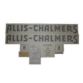 Allis Chalmers B 1937-1957 (Black) Vinyl Cut Decal Set DJS110
