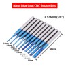 40Pcs End Mill Bits Set 1/8" Shank, Mcwdoit CNC Router