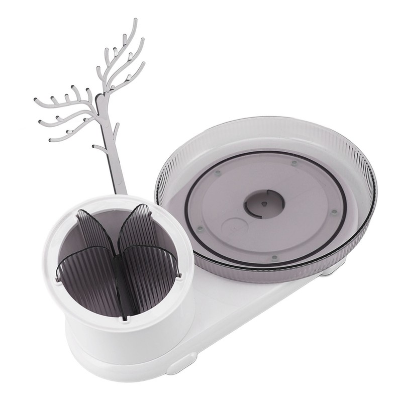Makeup Organizer 360 Degree Rotating Makeup Brush Organizer Jewelry Display