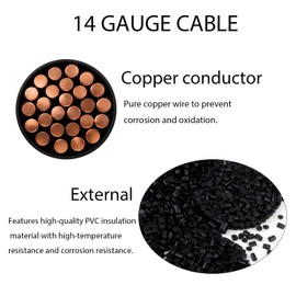 GGIPOWY 3-Pcs 1ft DC 5.5mm x 2.1mm Male to Male Power Extension Cable, 14AWG 12V 24V DC Power Cord for CCTV Camera,Solar Monitor, Solar Panels