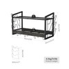 CHOEZON Hanging Pot Rack, Pot Rack Wall Mounted, 2-Tier Kitchen