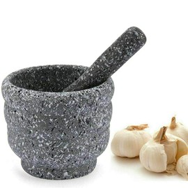Black Resin Mortar & Pestle Spices Crusher Herbs Grinder Crushing Nuts