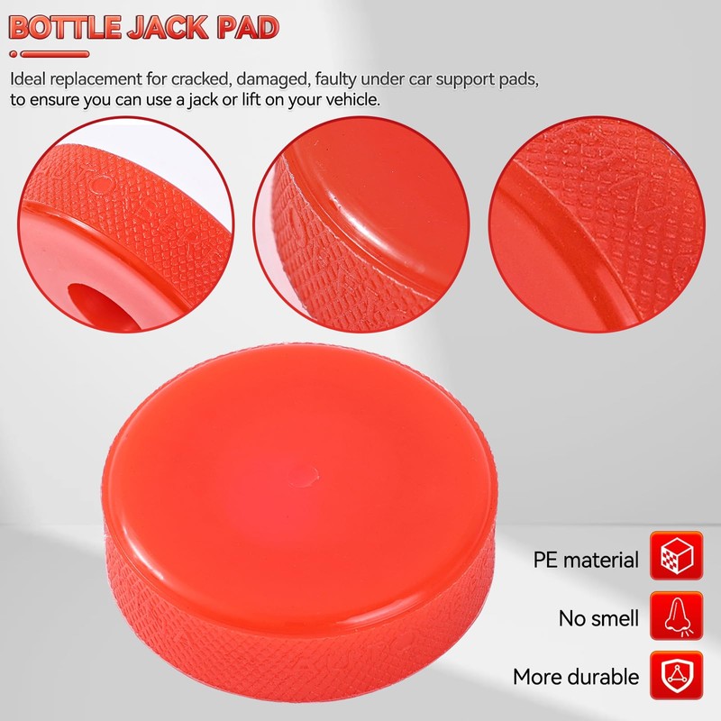 Universal Bottle Jack Pad Polyethylene Anti-Slip Adapter Support Puck Block