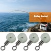 Briny River 50PCS Pulley Swivel 22x10mm Fishing Plastic Fork Hook