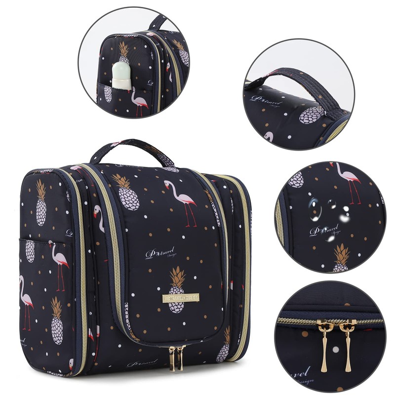 Hanging Toiletry Bag for Women, Lychii Cosmetic Makeup Bag Travel