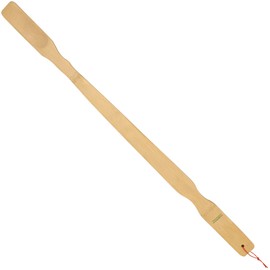 BambooMN 25 Inch Bamboo Wooden Shoe Horn Long Handle for Seniors, Men, Women, 30 Units