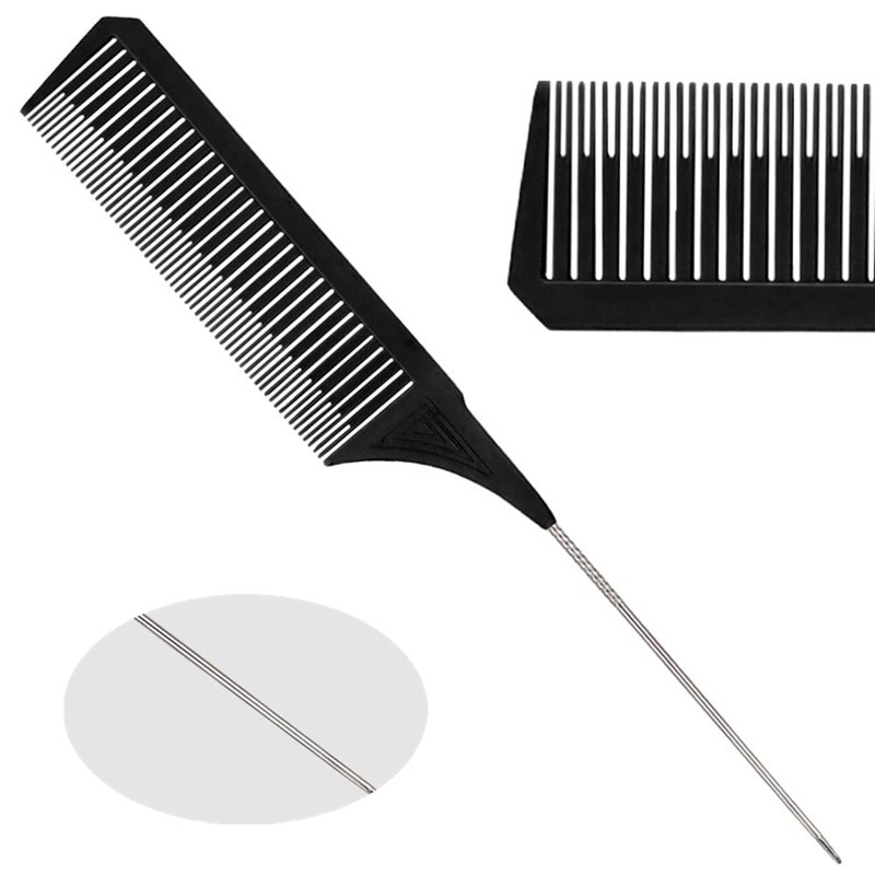 3Pcs Highlighting Combs Set Different Sizes Weaving Hair Combs Professional