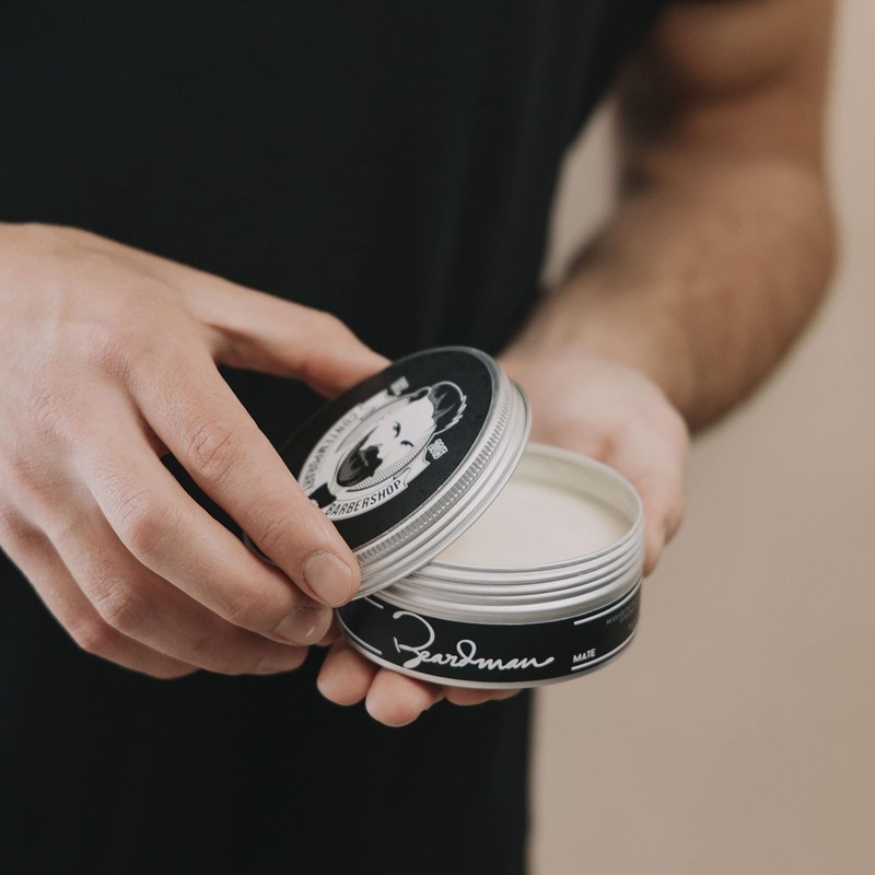 BEARDMAN - Pomada Matte, Peinado definido, Cera para Peinar Cabello