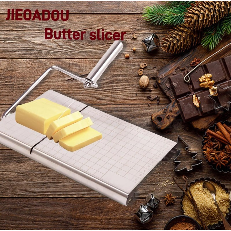 JIEOADOU Cheese Slicer Set Includes 5 Durable Stainless Steel Wire