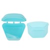 ANGGREK Retainer Case, Trapezoid Retainer Case Travel Portable Denture Storage