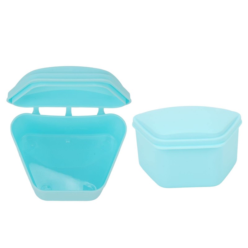 ANGGREK Retainer Case, Trapezoid Retainer Case Travel Portable Denture Storage