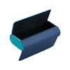 Pearl Glasses Case Blue Hard Magnet Synthetic Leather 2 Piece