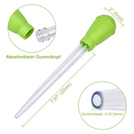 WEAVERBIRD 1 x Coral Feeder, 30 ml Fish Food Pipette, High-Quality Non-Toxic Plastic Feeding Tool for Aquarium Fish, Transparent Water Changer Waste Waste Cleaning Tube for Aquarium Aquarium