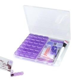 xyuayamz Diamond Painting Organiser, 28 Compartments Diamond Paingting Storage Boxes, Diamond Painting Accessories Boxes, Diamond Painting Storage Box for Jewellery, Rhinestone Beads, DIY Crafts