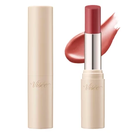 Visee Essence Plump Balm RD480 Misty Fig, 0.1 oz (3.3 g), Glossy, Moisturizing, Volume, Serum, Lip Plumper, Lip Balm, Refreshing