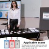 Quesuc 3-Piece Removable, Double-Sided Transparent, Plastic Card Case with Lanyard,