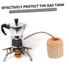 SUPVOX Rattan Gas Canister Cover Outdoor Camping Protector for Flat