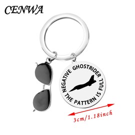 CENWA Funny Aviation Gift Negative Ghostrider The Pattern Is Full Keychain Pilot Airforce Gift (Pattern Is Full K)