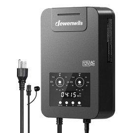 DEWENWILS 300W Low Voltage Landscape Transformer, 120V AC to 12V/14V AC, Landscape Lighting Transformer with Timer & Photocell Sensor, Outdoor Weatherproof Landscape Transformer,2 Zone