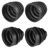 Caltric 2 Front Axle Outer Inner CV Boot Kit For