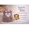 ZOVEXA Large Hot Water Bottle with Plush Animal Cover, 2L