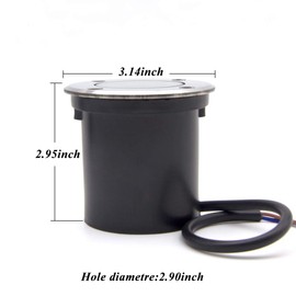 ALEDECO 4 Pack 3w 12v Low Voltage In-ground Lights LED Landscape Light Waterproof IP67 Pathway Lights Outdoor spotlights Trees Flags for Garden,Yard,Tree (RGB)