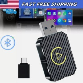 Mini US Wireless CarPlay Adapter For Apple Play&Plug Low Latency Converts Wired