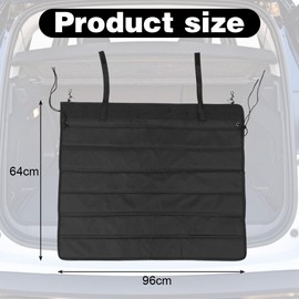 RANJIMA Car Boot Sill Protector, 96 x 64 cm, Boot Sill Protector for Dog, Pet Bumper Protection, Foldable Boot Protection Mat, Dog, Universal Boot Protection Protects Cars