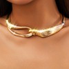 AJACITY Chunky Gold Choker Necklaces Thick Statement Necklace Chain for