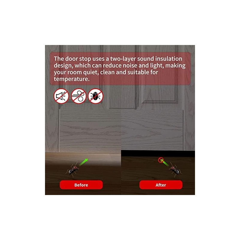 Door Draft Stopper, 39” Length Cuttable Weather Stripping Seal, Strong