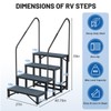 RV Steps Spa Steps with Handrail -4 Step Hot Tub