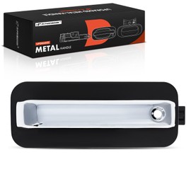 A-Premium Front or Rear Right Passenger Side Upgraded Metal Exterior Door Handle Compatible with Ford F-150 F150 2015-2020, F-250 F-350 F-450 Super Duty 2017-2022, with 2 Key Door Entry, Chrome Lever