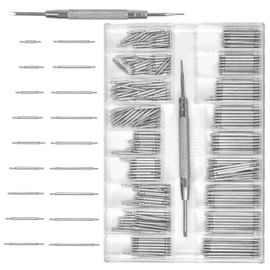Watch Strap Link Removal Repair Tool, 360 Pieces Watch Strap Pins, Watch Lugs, Watch Link Removal Pin, Spring Bars for Watch Strap Bands, Watch Adjustment Kit, Watch Strap Link Pins Various Sizes