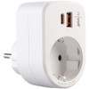 revolt Surface-Mounted Sockets, Schuko: Set of 2 3-in-1 Sockets, USB-C