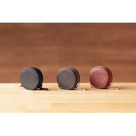 drip CHIP CIRCLE Coin Purse, Mini, Thin, Small, Men's, Women's, Genuine Leather, brown (mocha)