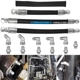 High Pressure Oil Pump Lines HPOP Hoses Kit & Crossover Fittings Kit For 1999-2003 Ford 7.3L Powerstroke Diesel Engines E350 E450 E550 Excursion F250 F350 F450 F550 F650 F750