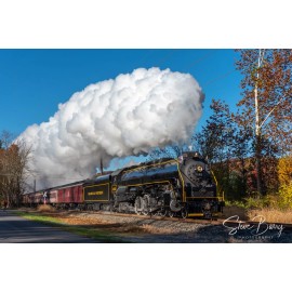 Reading & Northern 4-8-4 2102 8x12 Print Metallic Paper