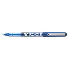 Pilot Vball Liquid Ink Pen - Pen Point Size: 0.5mm - Ink Color: Blue - Barrel Color: Blue - 12 / Dozen