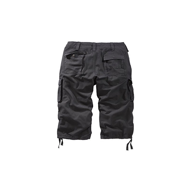 Surplus Trooper Legend 3/4 Mens Cargo Shorts, Black, L
