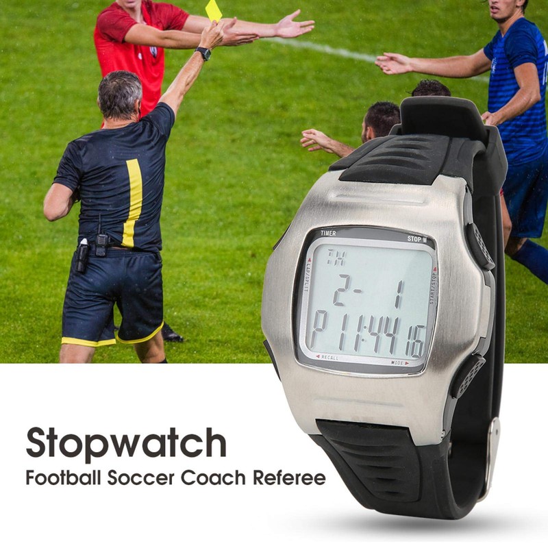 EVTSCAN Football Soccer Referee Watch, Heavy Duty Sport Watch Band,