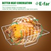 E-far Turkey Roasting Rack, Stainless Steel Rib Rack for Roasting,