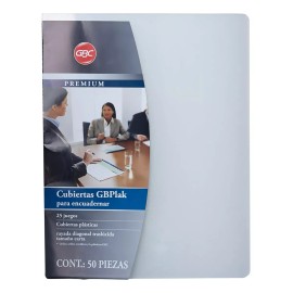 GBC Cubiertas Premium Carta Raya C/ Cristal 50 Piezas