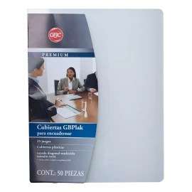 GBC Cubiertas Premium Carta Raya C/ Cristal 50 Piezas