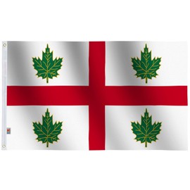 Anglican Church flag of Canada 3x5 Ft Large, Both Sides 150D Smooth Satin for Moderate-Outdoor&Indoor,Canvas Header Brass Grommets for Easy Display, Candian ACC/ACoC Flags