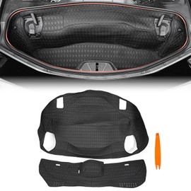 Bracingo Front Trunk Cargo Mat Liners,Binding Carpeted Full Size Mat fit for Corvette C8 Stingray Coupe Convetible 2020-2025,One-Piece All Round Protector Cover,Front Storage Compartment Cargo Mat