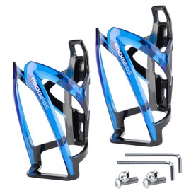 ROCKBROS Bike Water Bottle Holder Ultra-Light Durable Bicycle Bottle Cages with Screws Tool, Universal Bike Cup Holder for Road MTB Mountain Bikes Cycling Accessories（2 Pack, Multi-Color）