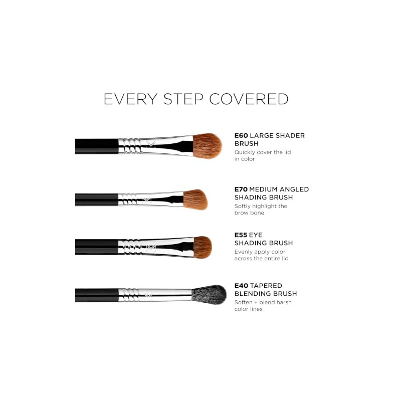 SIGMA Beauty Basic Eyes Brush Set Brush Women 7 Pc