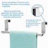 Interdesign Forma Toallero para Instalar sobre Gabinete, Acero Inoxidable Cepillado